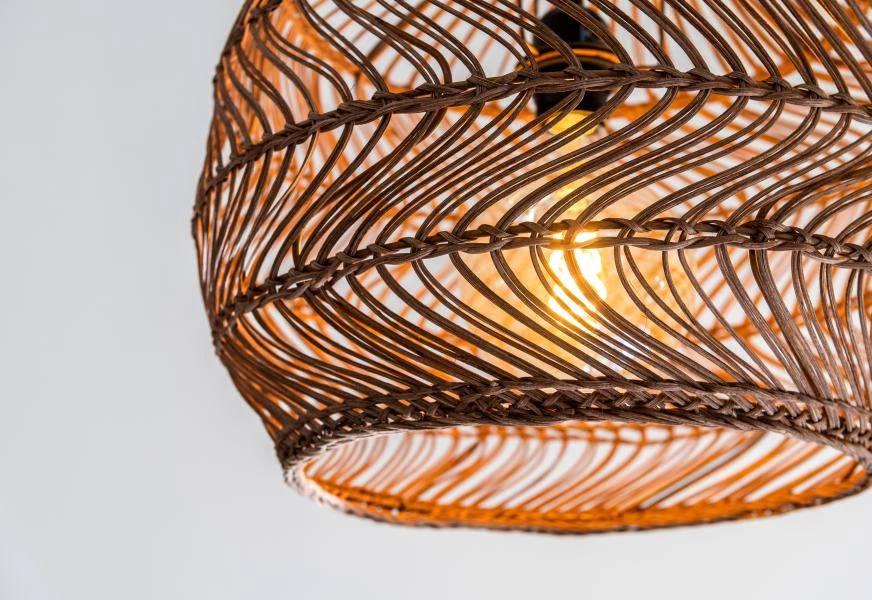 Lucide MOLOKO - Pendant light - Ø 40 cm - 1xE27 - Ocher Yellow - atmosphere 3